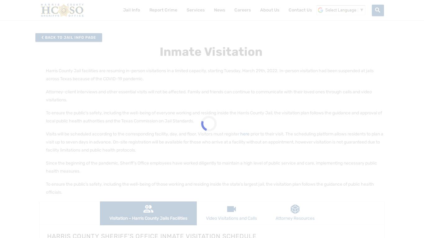Inmate Visitation—Harris County Texas Sheriff's Office